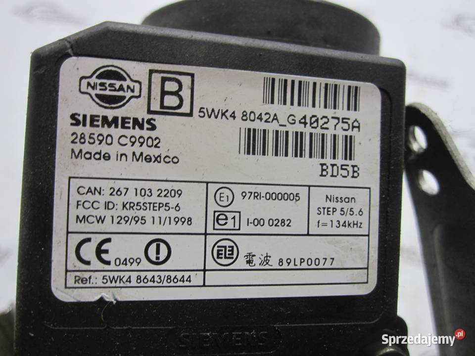 NISSAN ALMERA N14 kolumna kierownicza stacyjka osobowe Kielce