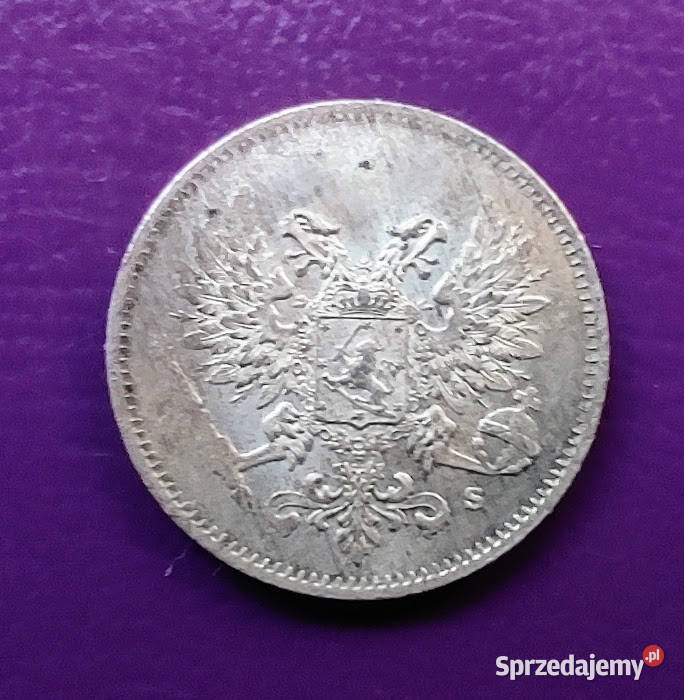 Moneta 25 PENNIA 1917 bez korony CARSKA Numizmatyka