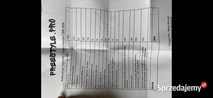 Honda CBR 954 Fireblade 2002 954cm3 Cieszyn