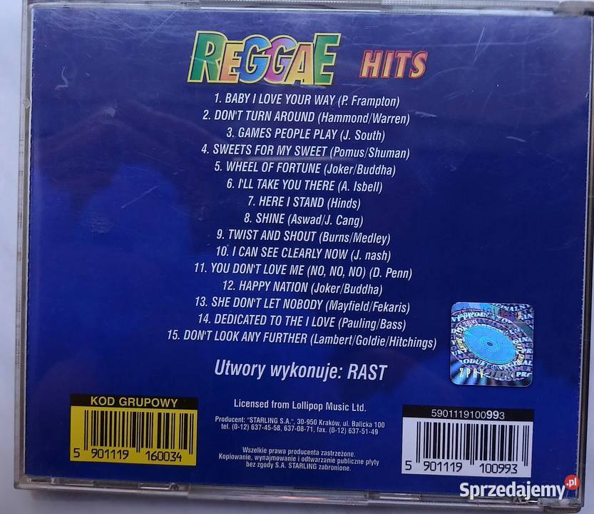 Reggae Hits 1 płyta Kultura i Rozrywka Opole sprzedam