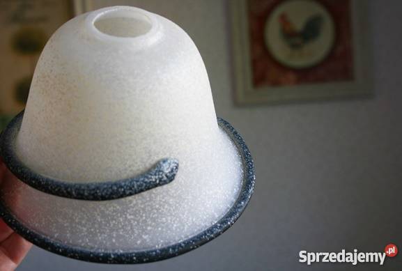 Piękny szklany matowiony klosz do lampy kinkietu Poznań