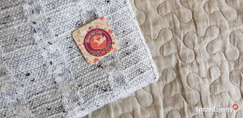 Nowy szalik Warm and Cozy szary melanż mazowieckie Warszawa