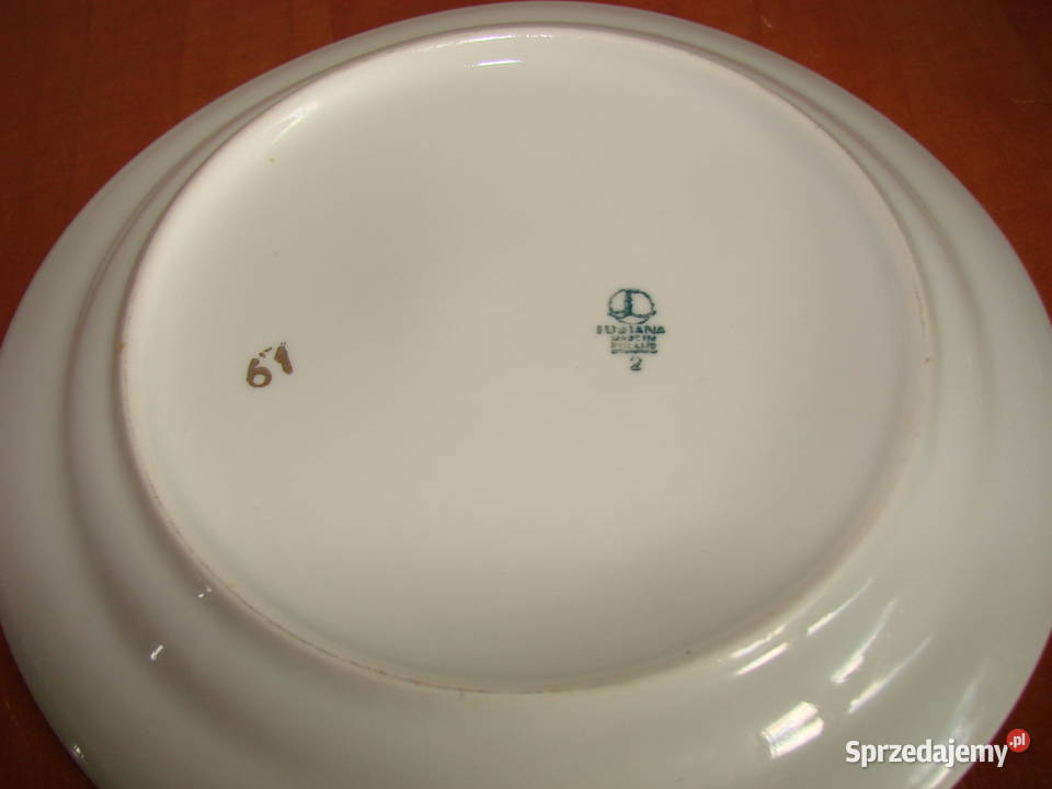 Lubiana wzór kaszubski talerz deserowy PRL Antyki, Sztuka, Kolekcje Pruszcz Gdański