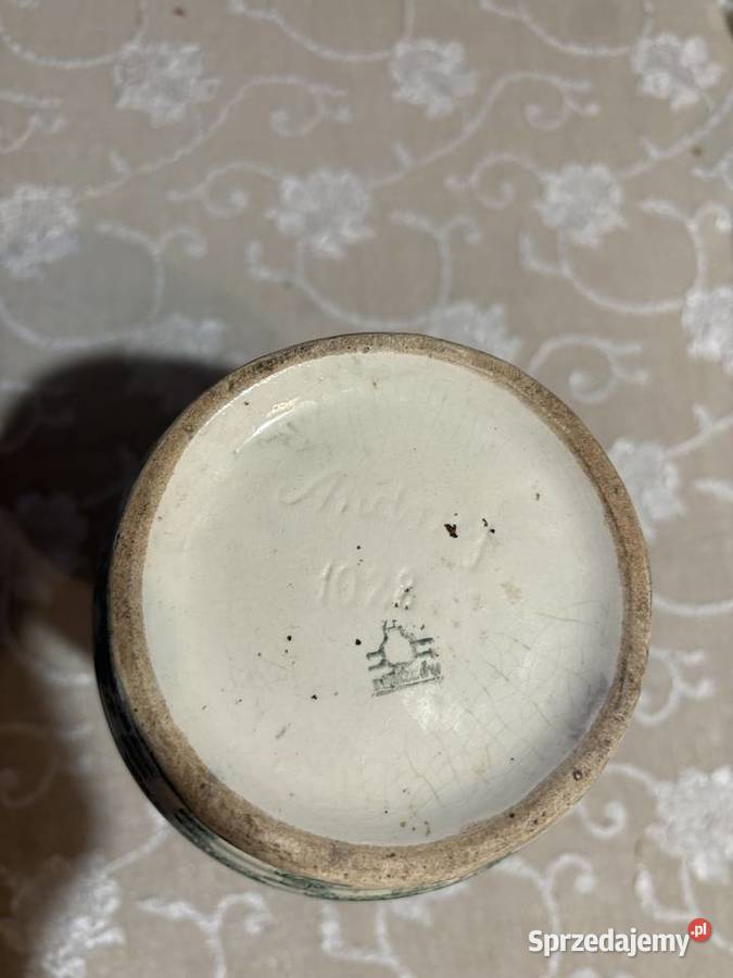 dzbanek flakon wazon fajans Pińczów vintage PRL Porcelana i szkło Kosianka-Trojanówka sprzedam