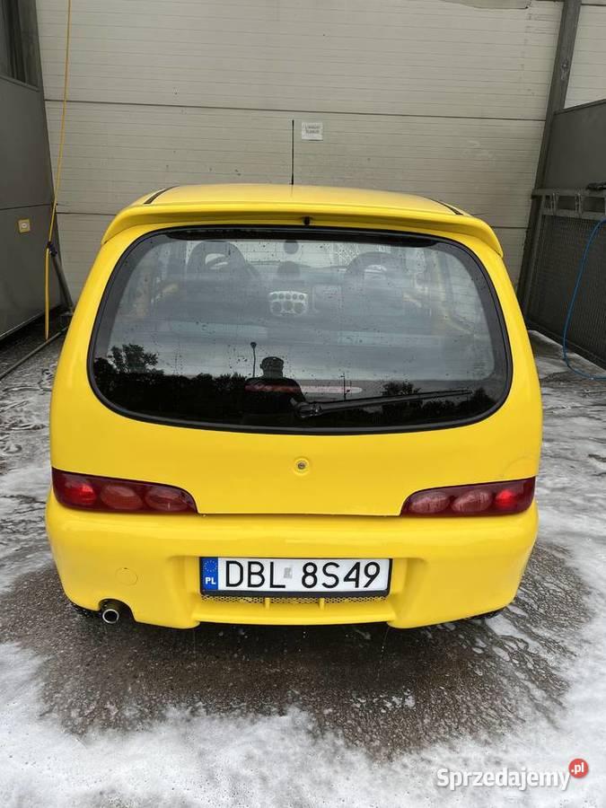 Seicento Sporting Abarth Giallo Ginestra żółty Zarejestrowany w Polsce dolnośląskie Dzierżoniów