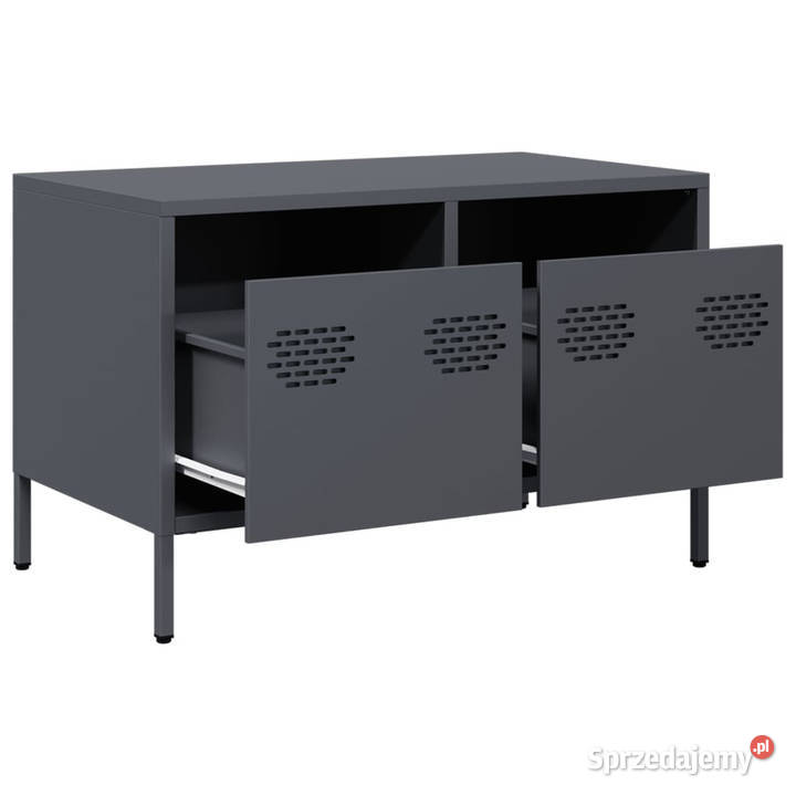 Szafka RTV czarna 68x39x435 stal walcowana na Warszawa