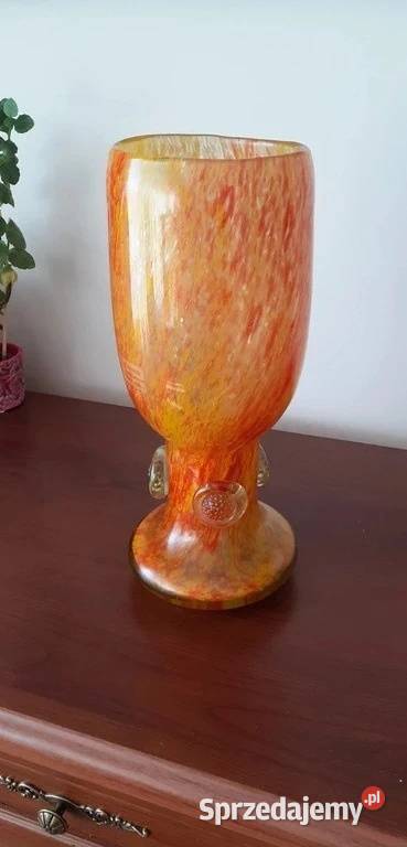 Wazon PRL Antico Kamionka Łysa Góra szkło mazowieckie Warszawa