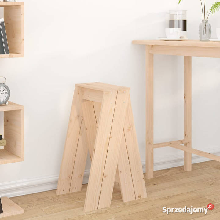 Stołki 2 40x40x75 lite drewno sosnowe WM823669 Warszawa