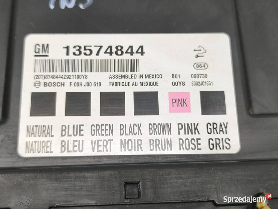 MODUŁ KOMFORTU OPEL INSIGNIA A 20CDTI 13574844