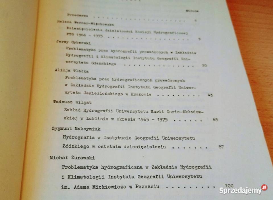 Hydrografia polska 19661975 Michał Żurawski Gdańsk