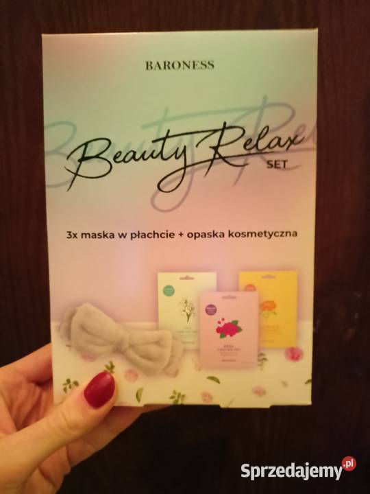 Nowy zestaw 3 maseczek z opaską Baroness Włocławek