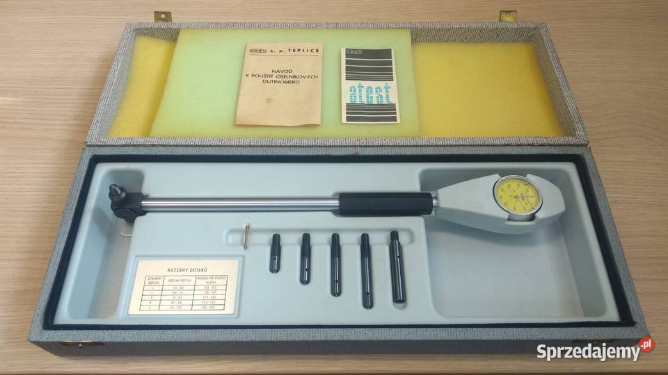 Średnicówka zegarowa 55-155mm x 0,01mm SOMET czujnikowa