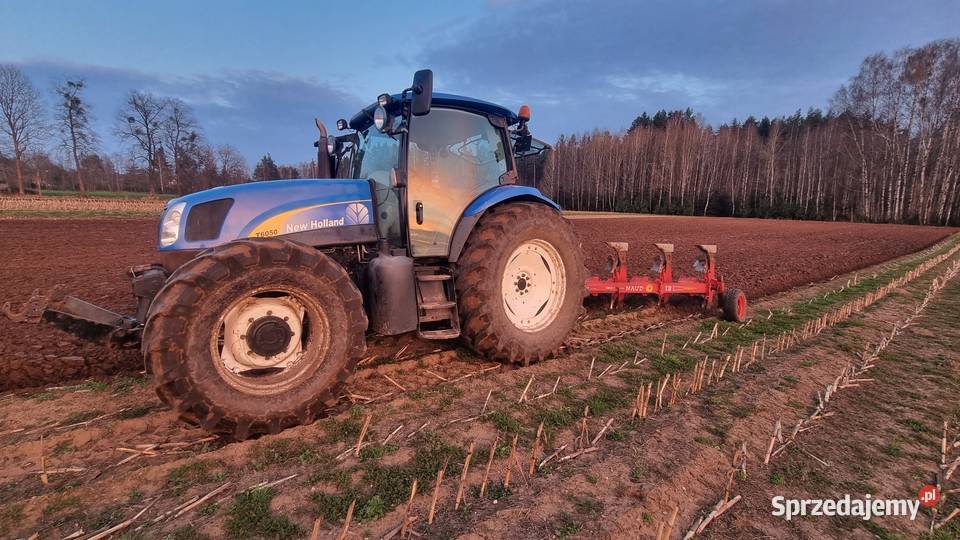 Holland T6050 TUZ i WOM przedni 5886 stan 1 wł Pneumatyczne siedzenie podlaskie Kolnica