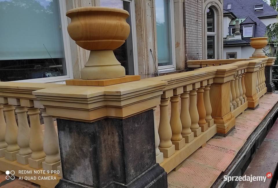 Balustrady z naturalnego kamienia piaskowca Kamienna Góra