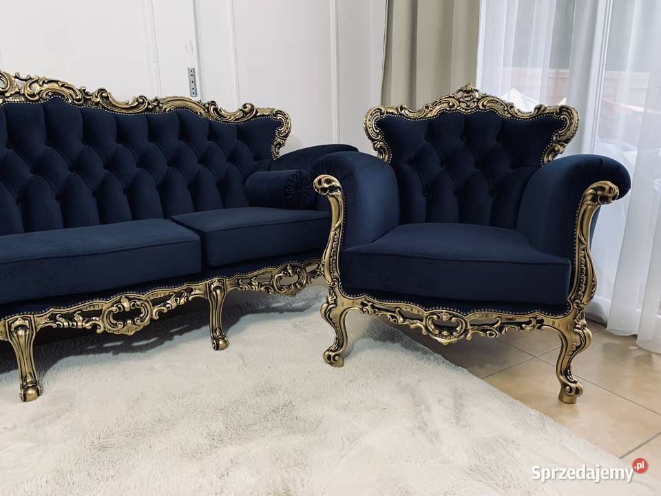 Komplet wypoczynkowy Ludwikowski barokowy sofa