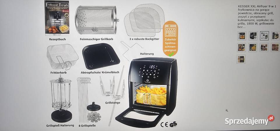 KESSER XXL Frytkownica 9 w 1 Gril Szprotawa