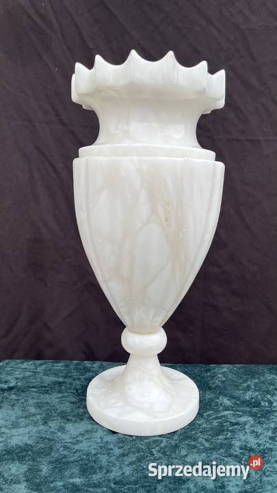 Alabaster wazon Lampa Antyki Łowicz