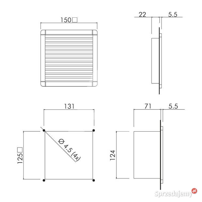 Filtr wylotowy kratka wentylacyjna ALFA ELECTRIC ścienna śląskie Gliwice