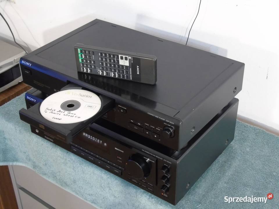 Amplituner i CD Sony pilot segmenty sprawne Wieże i miniwieże podkarpackie Jasło