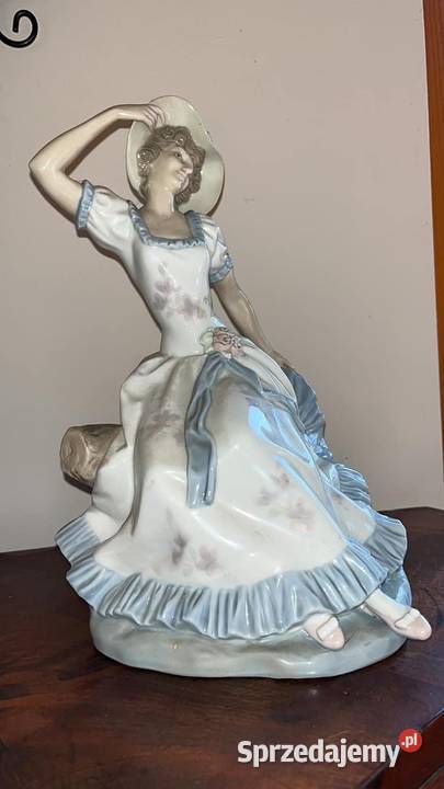Figurka Damy w kapeluszu Zepfir Lladro Made in pomorskie Gdańsk