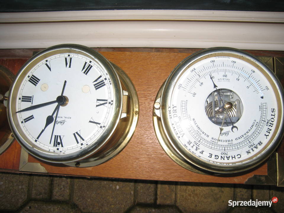 Zegar jachtowy z barometrem Dom i Ogród zachodniopomorskie Szczecin