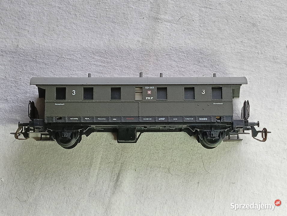 Wagon pasażerski PKP 3 klasa krótki 2osiowy TT 4 Antyki, Sztuka, Kolekcje Kraków
