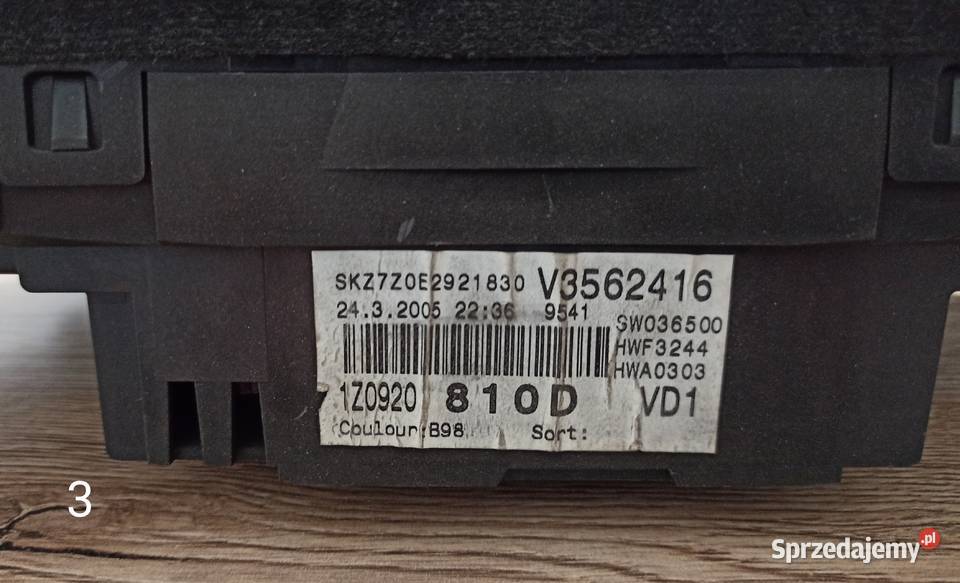 Zegary Licznik Skoda Octavia II 3 osobowe Motoryzacja Radzyń Podlaski