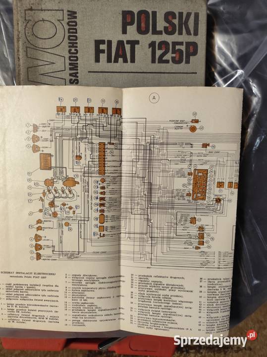 POLSKI FIAT 125 Książka serwisowa schemat 10km Warszawa sprzedam