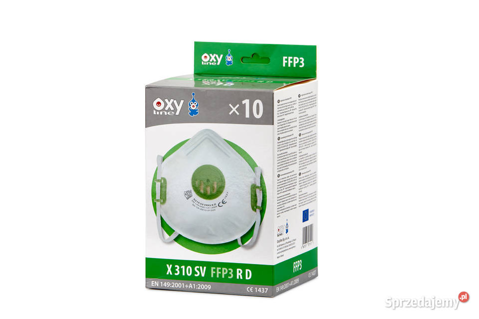 Maska FFP3 OXY Line EN 1492001A1 2009 Biznes i Przemysł Lubań