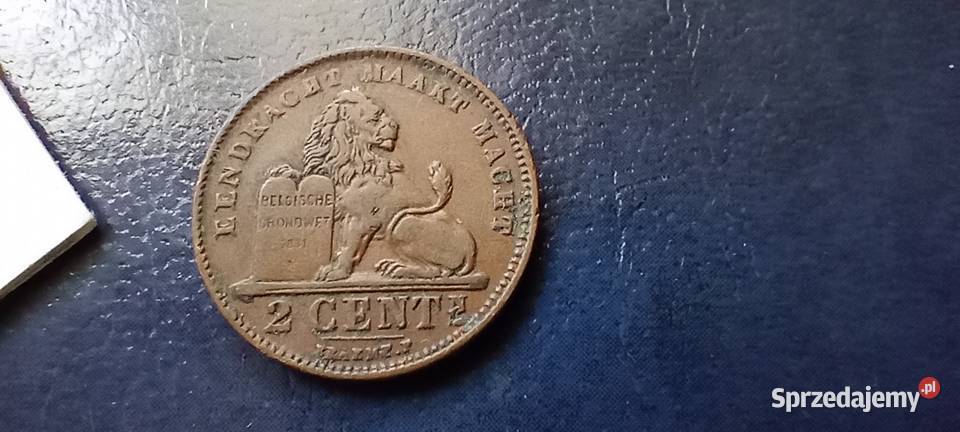 Stare monety 2 cent 1911 Belgia sprzedam