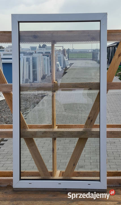 OKNA KacprzaK Witryna 110X180 FIX Używany PCV Budowa Siedlce