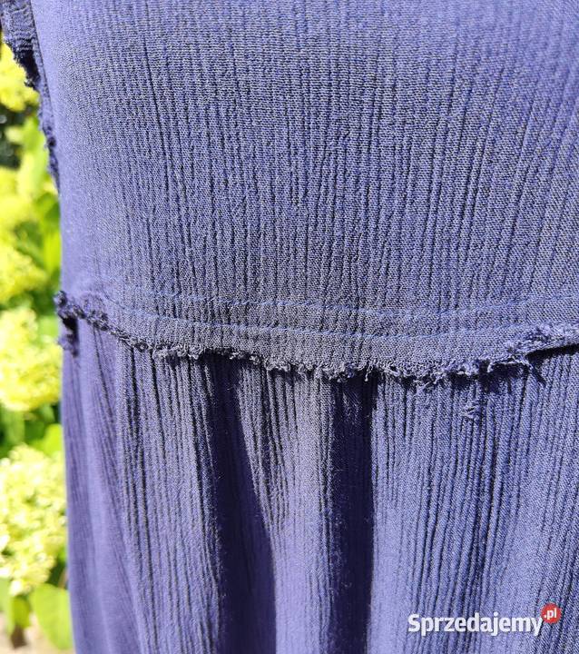 Bluzka Reserved 44 babydoll granatowa strzępiona zachodniopomorskie Szczecin