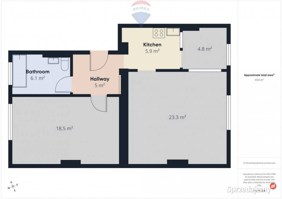 Duże mieszkanie do negocjacji Obłuże Liczba pokoi 2 Sprzedaż Gdynia