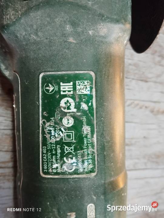 Szlifierka Bosch 750W używana Szlifierki kątowe Zagórów
