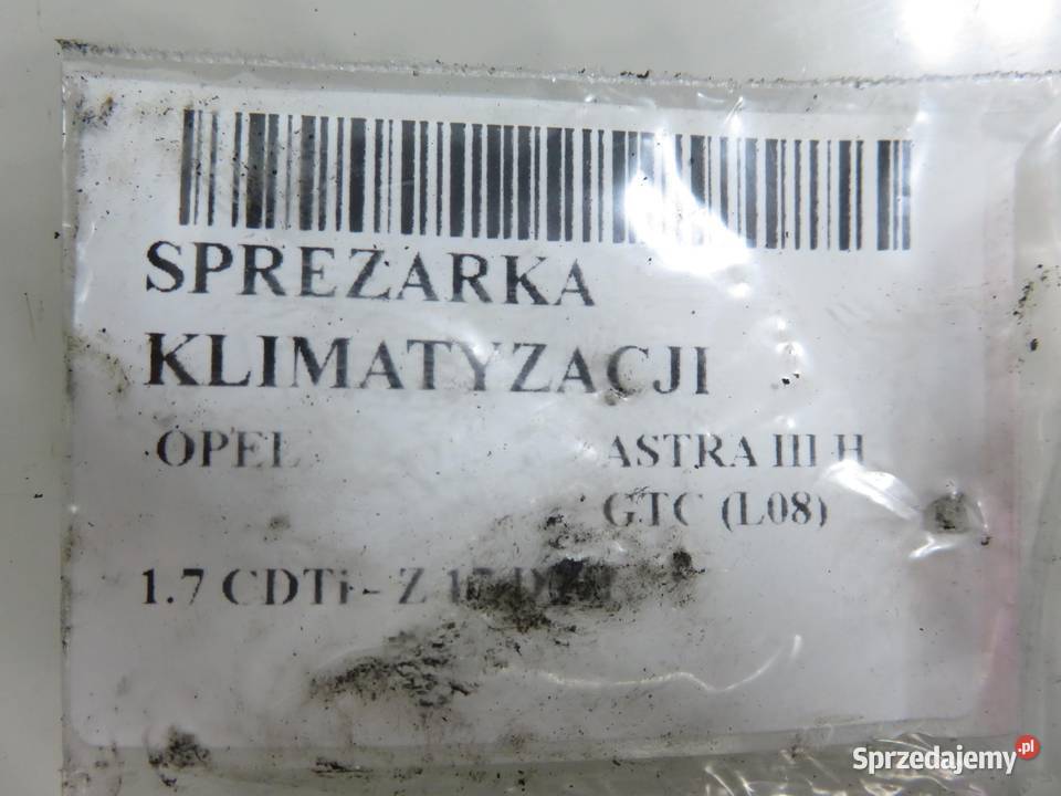 KOMPRESOR KLIMATYZACJI OPEL ASTRA H 17 CDTi małopolskie