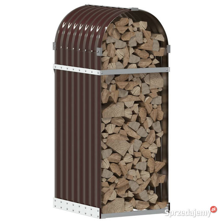 Stojak na drewno brązowy 40x45x100 stal