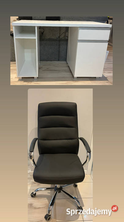 Komplet biurko krzesło obrotowe