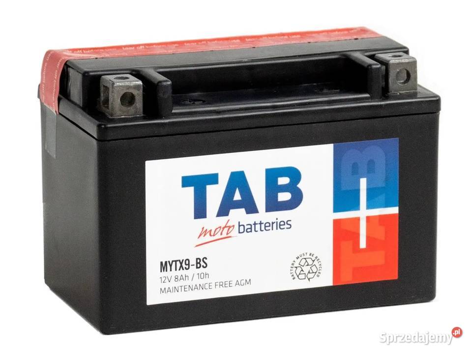 Akumulator motocyklowy TAB YTX9BS MYTX9BS 12V mazowieckie