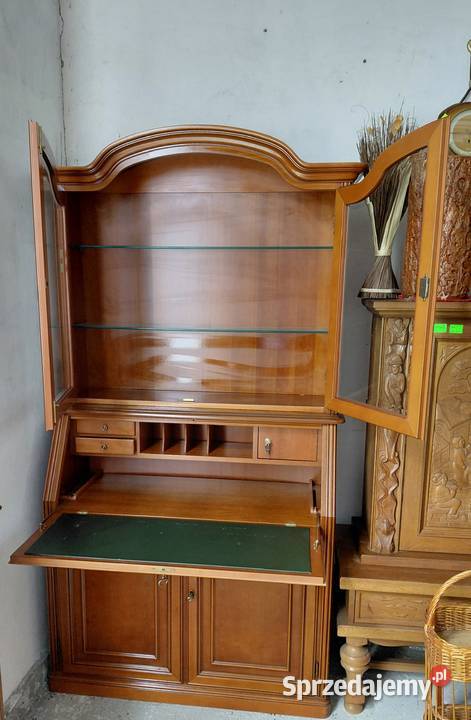 witryna z biurkiem sekretarzyk wysoki połysk 209 Byczyna