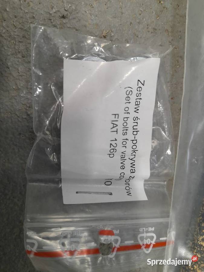 Uszczelka pokrywy zaworów i śruby fiat 126 Warszawa