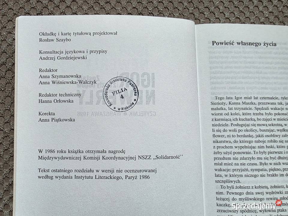 Zostało z uczty bogów Igor Newerly