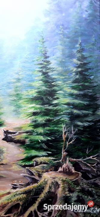 Obraz ręcznie malowany Pejzaż Łódź