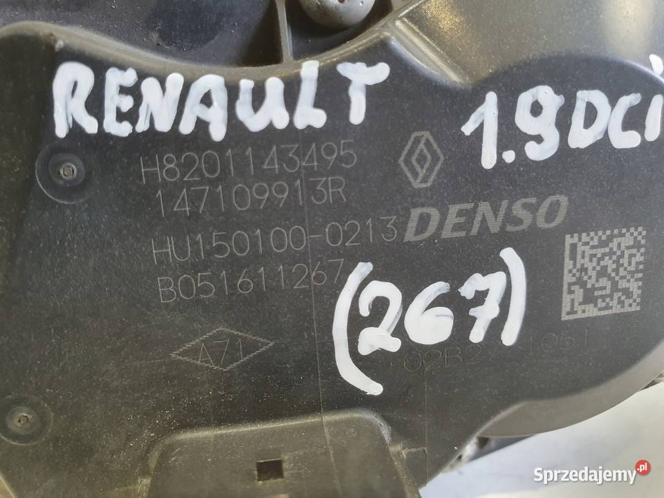 Renault Megane III 15 DCI ZAWÓR EGR H8201143495 Przepustnice Chełm