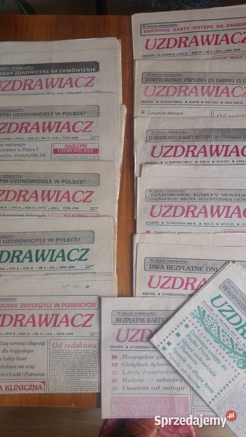 Uzdrawiacz czasopismo 1991 r 38 Szczecin sprzedam