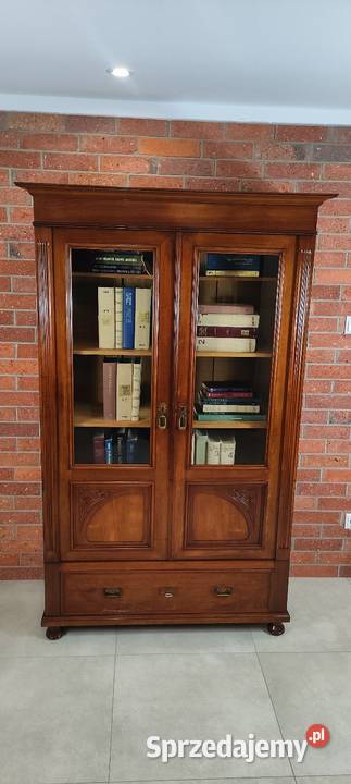 Ekskluzywna biblioteka witryna secesyjna Antyki, Sztuka, Kolekcje Łagów