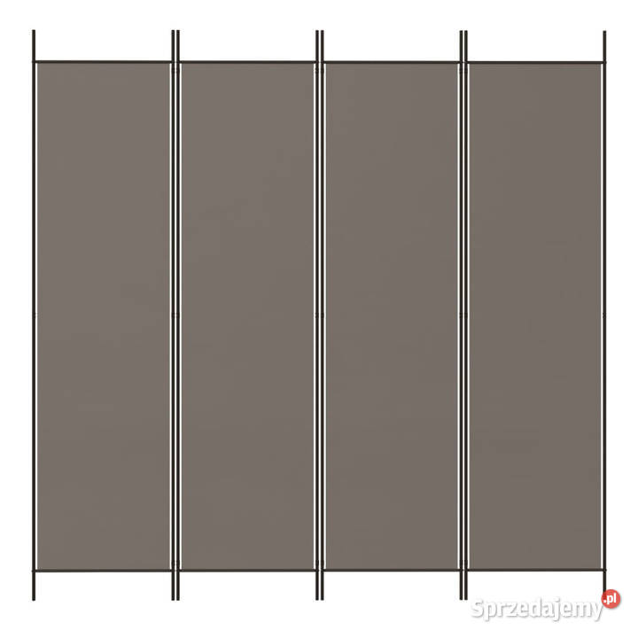 Parawan 4panelowy antracytowy 698x180 tkanina Warszawa