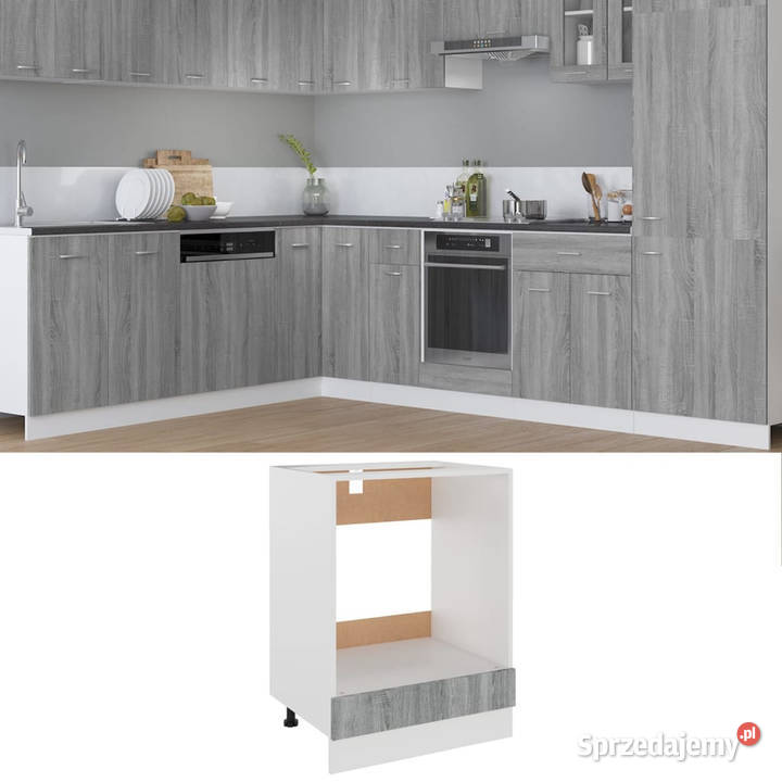 Szafka pod piekarnik szary dąb sonoma 60x46x815 Warszawa