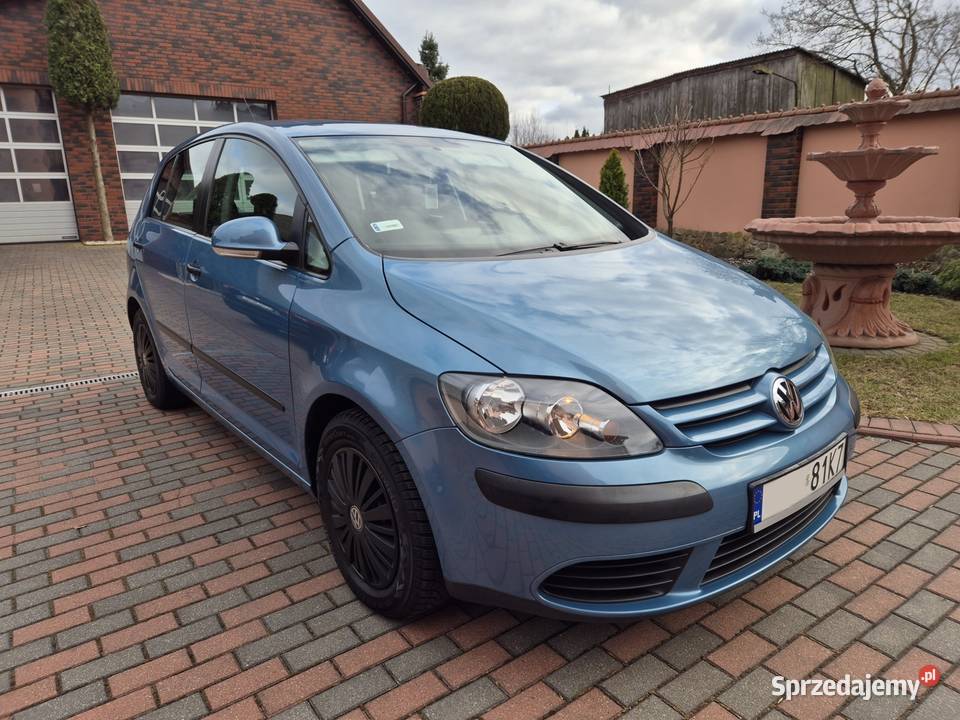 VW Golf Plus 16MPI 102 stan perfekt nowe opony niebieski Śliwice