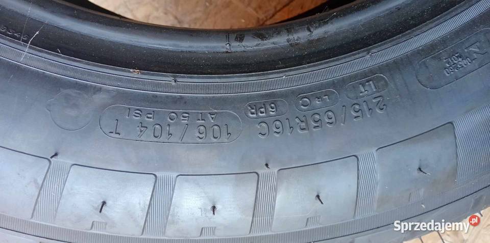 Sprzedam opony Michelin agilis 51 215 65 16c dostawcze Płock