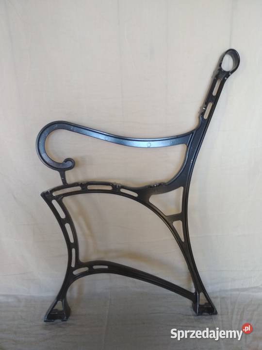 Noga do ławki aluminiowa z podłokietnikiem